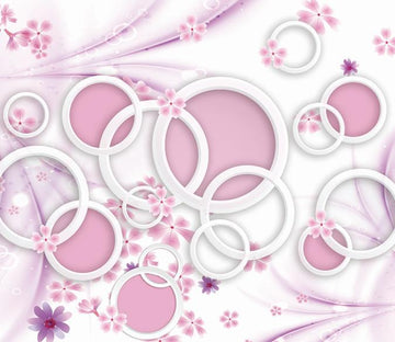 3D Purple Round Flower Wallpaper AJ Wallpaper 1 