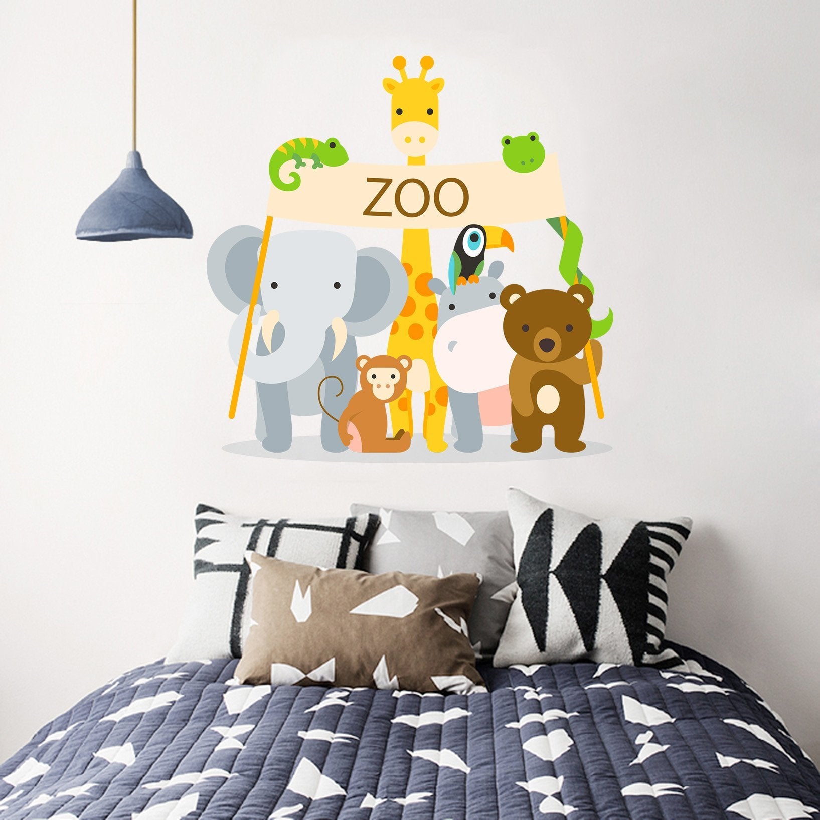 3D Cartoon Animal Sign 127 Wall Stickers Wallpaper AJ Wallpaper 