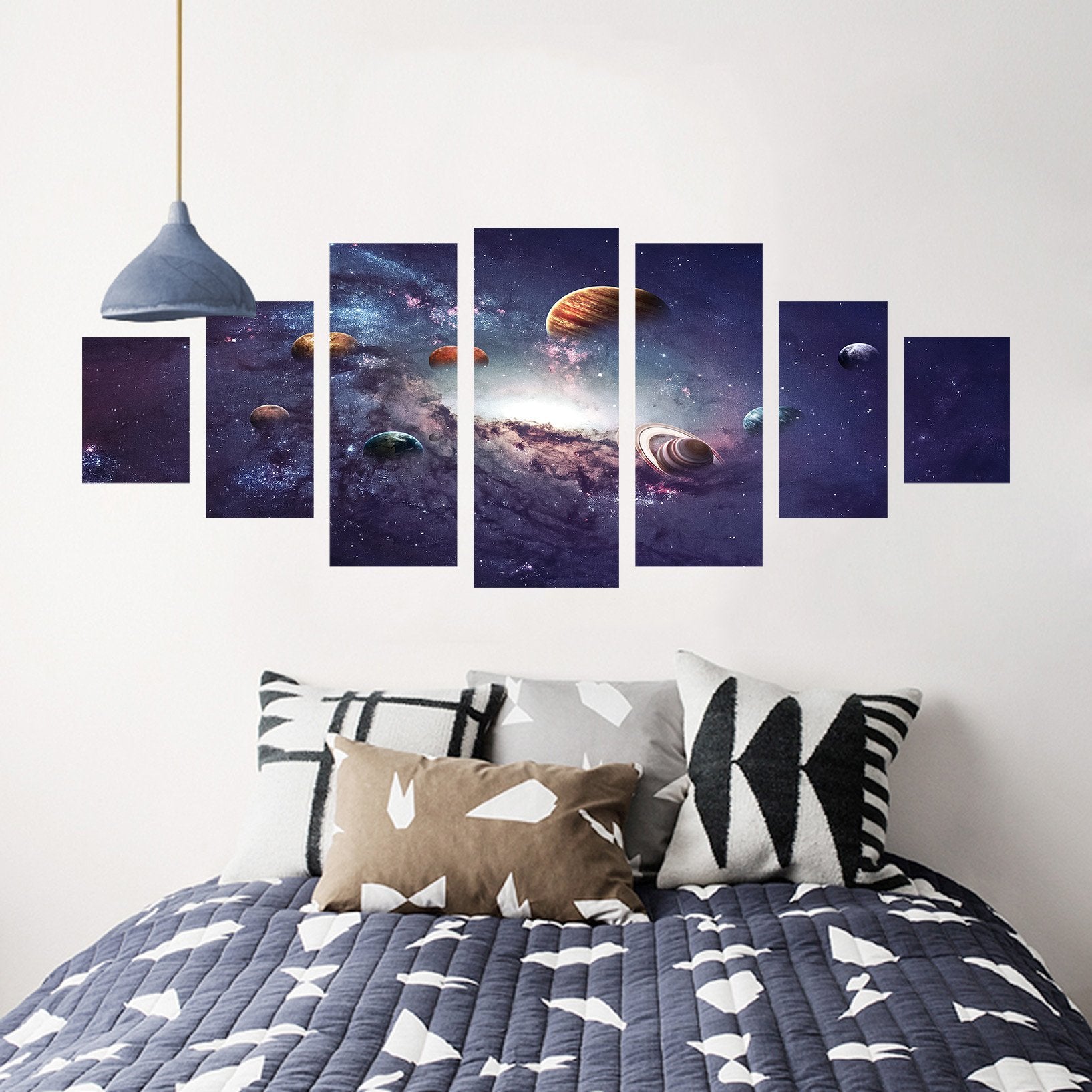 3D Star Planet 047 Unframed Print Wallpaper Wallpaper AJ Wallpaper 