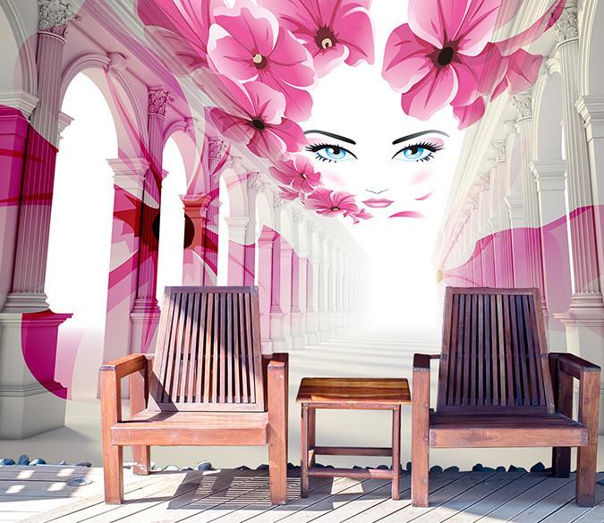 3D Purple Gorgeous Flowers Wallpaper AJ Wallpaper 1 