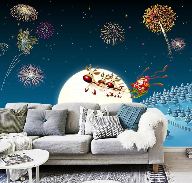 3D Christmas Eve Firework 44 Wallpaper AJ Wallpaper 