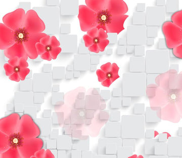 3D Red Flowers Wallpaper AJ Wallpaper 1 