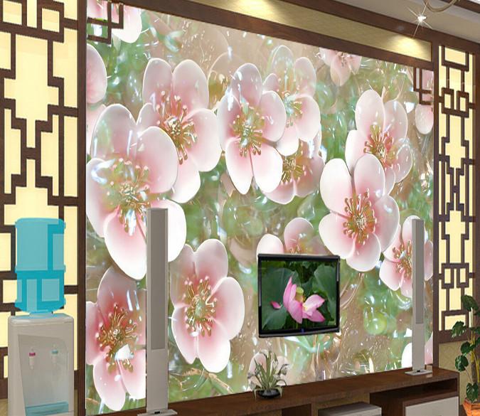 3D Blossoming Peach Blossom Wallpaper AJ Wallpaper 1 