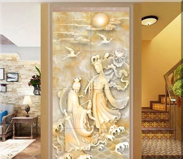 Carving People And Moon Porch Wallpaper AJ Wallpaper 1 