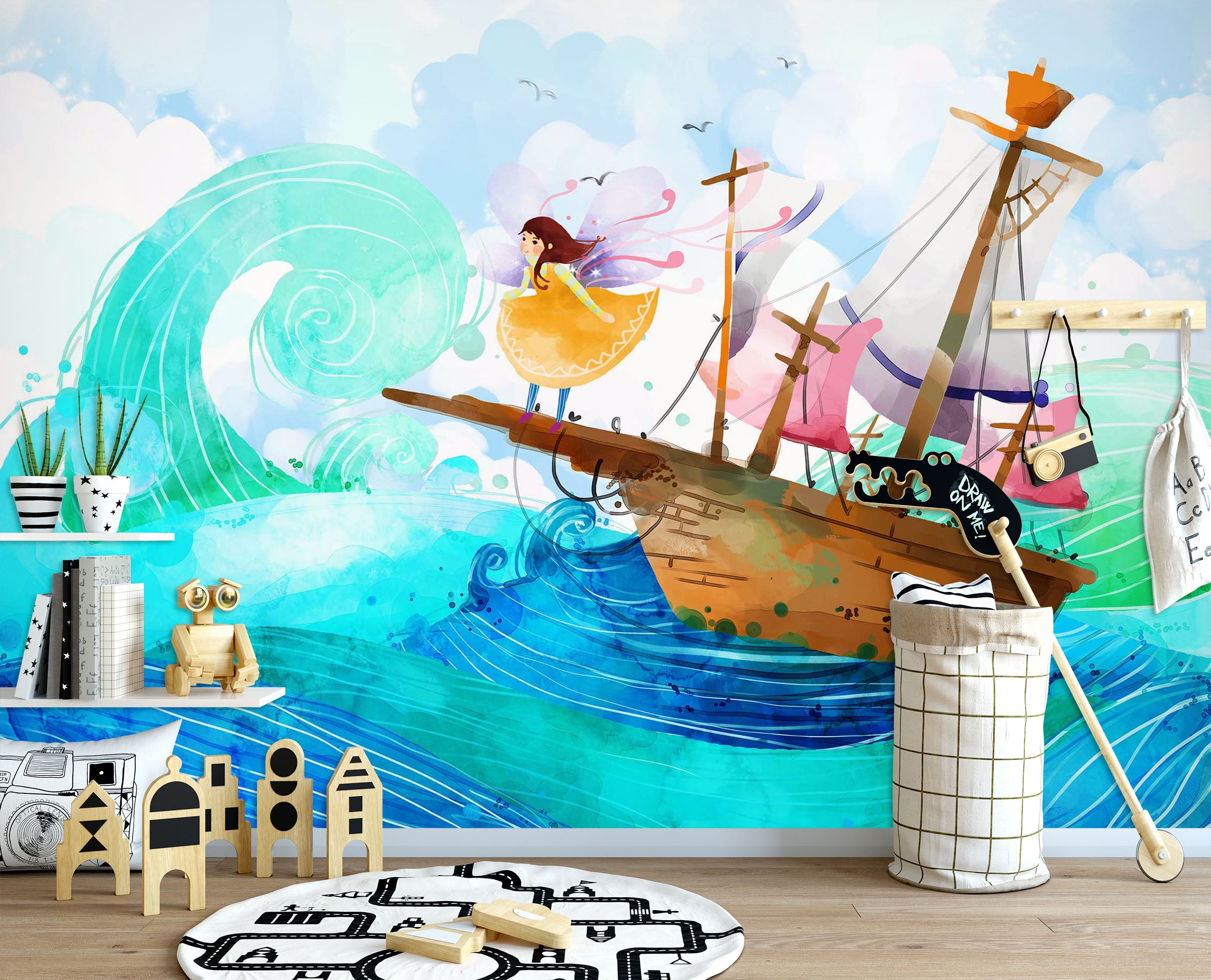 3D Sea Cruise 1654 Wall Murals