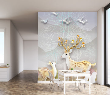 3D Asuka Fawn 1801 Wall Murals