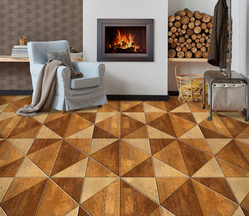 3D Brown Triangle Stitching 552 Floor Mural  Wallpaper Murals Rug & Mat Print Epoxy waterproof bath floor