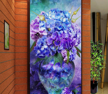3D Purple Flowers 624 Wall Murals Wallpaper AJ Wallpaper 2 