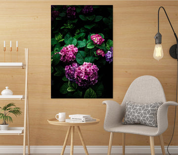 3D Pink Hydrangea 011 Noirblanc777 Wall Sticker