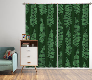 3D Leaves Pattern 11162 Kashmira Jayaprakash Curtain Curtains Drapes