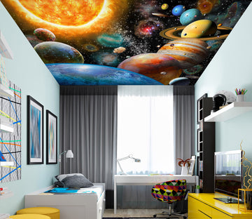 3D Galaxy Planet 1002 Adrian Chesterman Ceiling Wallpaper Murals