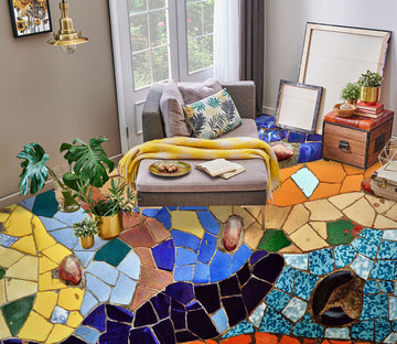 3D Colored Fragments 1307 Floor Mural  Wallpaper Murals Self-Adhesive Removable Print Epoxy