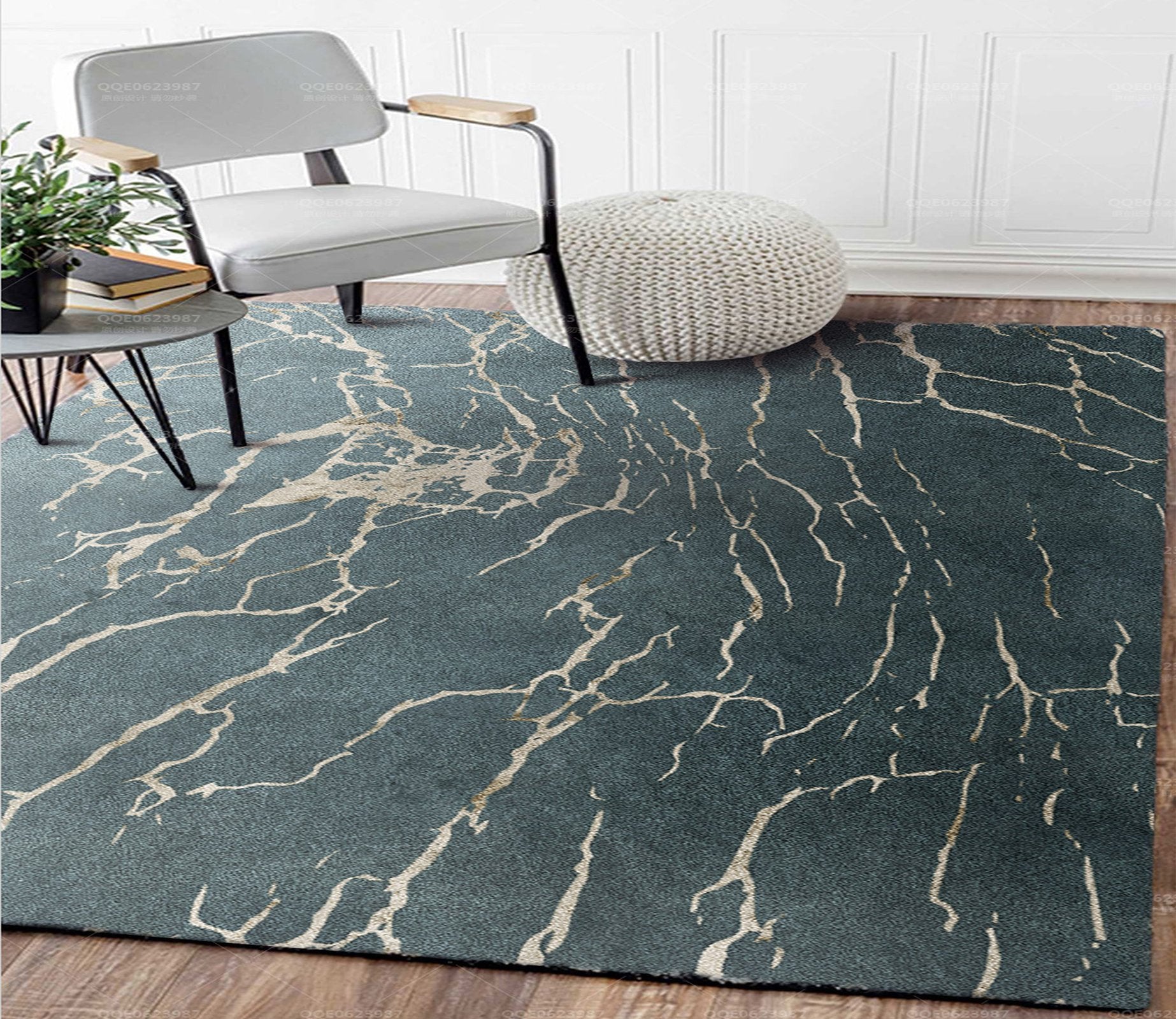 3D Golden Stripes WG113 Non Slip Rug Mat Mat AJ Creativity Home 