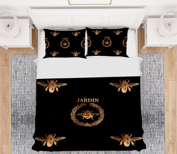 3D Golden Bee 140 Uta Naumann Bedding Bed Pillowcases Quilt