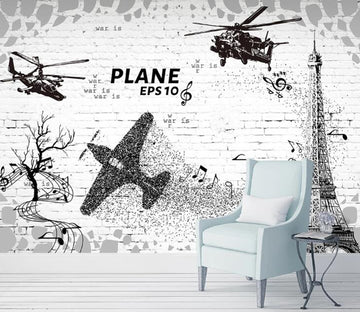 3D Aircraft WC34 Wall Murals Wallpaper AJ Wallpaper 2 