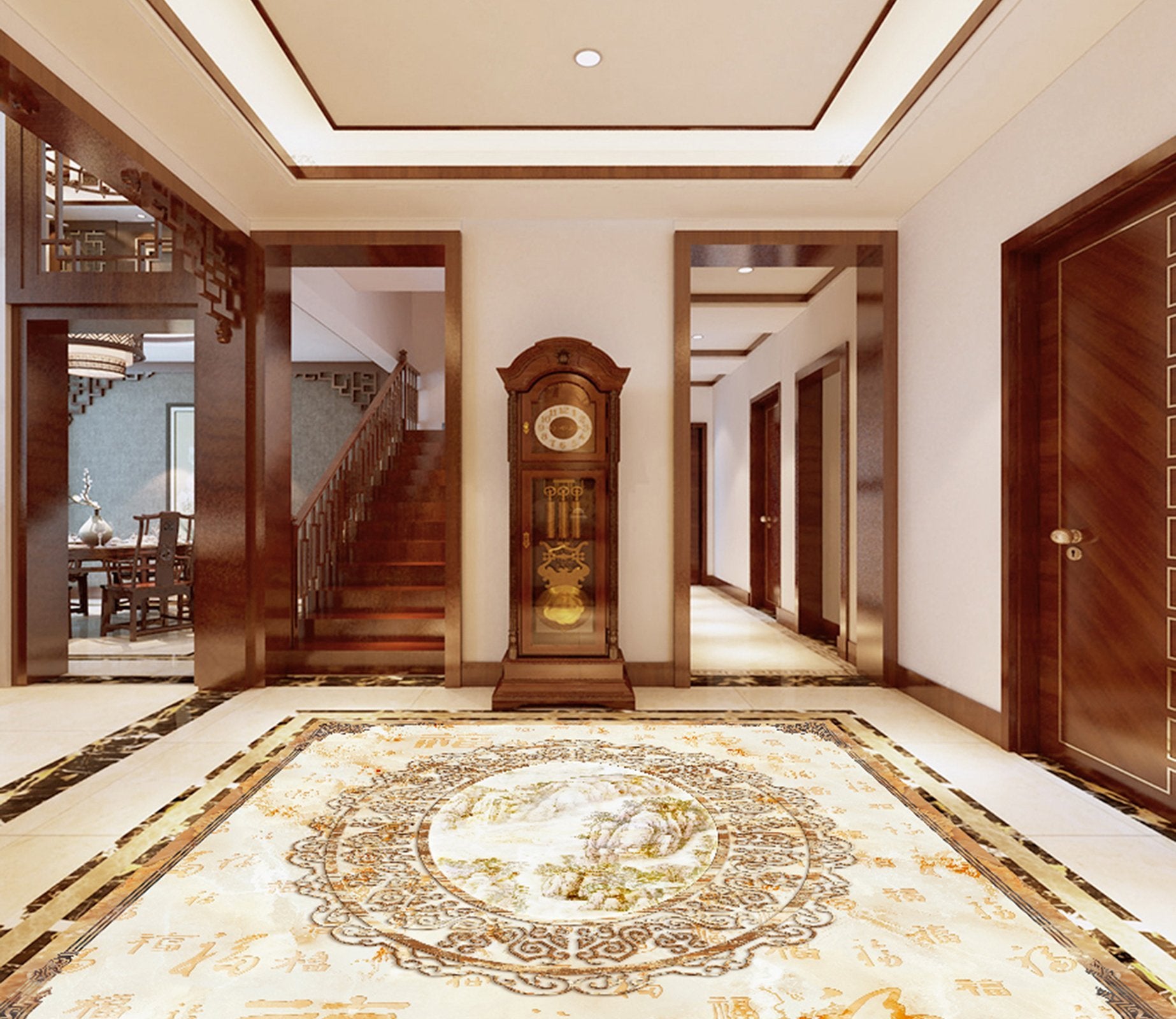 3D Color Pattern WG119 Floor Mural Wallpaper AJ Wallpaper 2 