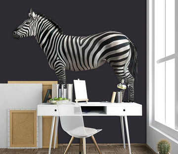 3D Zebra Background 150 Animals Wall Stickers Wallpaper AJ Wallpaper 