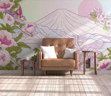 3D Peach Blossom WC1293 Wall Murals