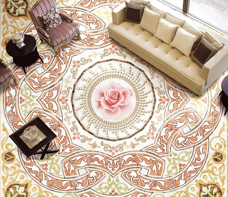 3D Intellectual luxury 037 Floor Mural  Self-Adhesive Sticker Bathroom Non-slip Waterproof Flooring Murals