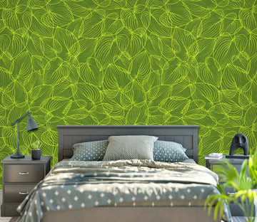 3D Green Leaves Texture 12055 Kashmira Jayaprakash Wall Mural Wall Murals