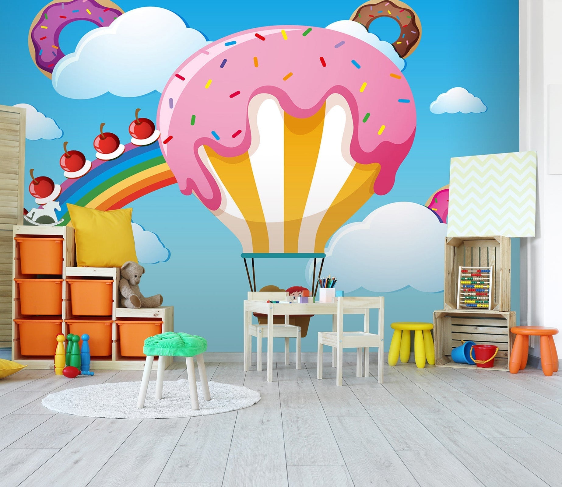 3D Rainbow Cake 009 Wall Murals Wallpaper AJ Wallpaper 2 