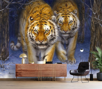 3D Animal Tiger 5431 Kayomi Harai Wall Mural Wall Murals