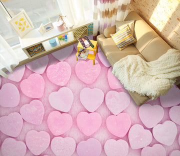 3D Pink Love 815 Floor Mural  Wallpaper Murals Rug & Mat Print Epoxy waterproof bath floor