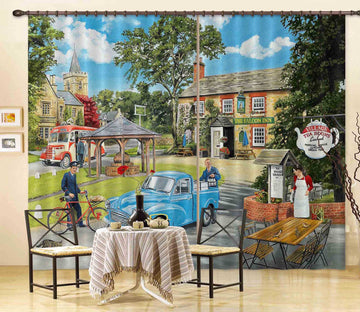 3D The Village Tearooms 116 Trevor Mitchell Curtain Curtains Drapes