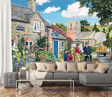 3D The Police House 1063 Trevor Mitchell Wall Mural Wall Murals