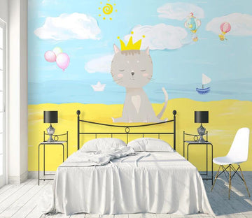 3D Summer Pride Kitten 1047 Wall Murals