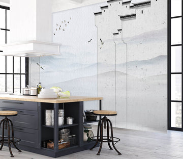 3D White City Wall 1597 Wall Murals