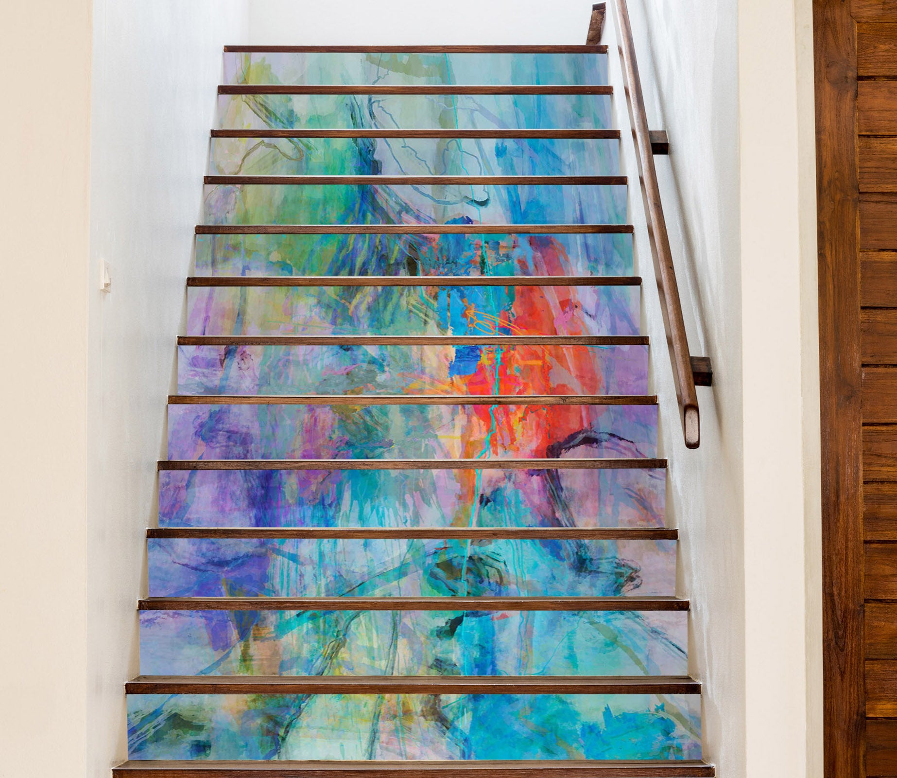 3D Watercolor Texture 104183 Michael Tienhaara Stair Risers