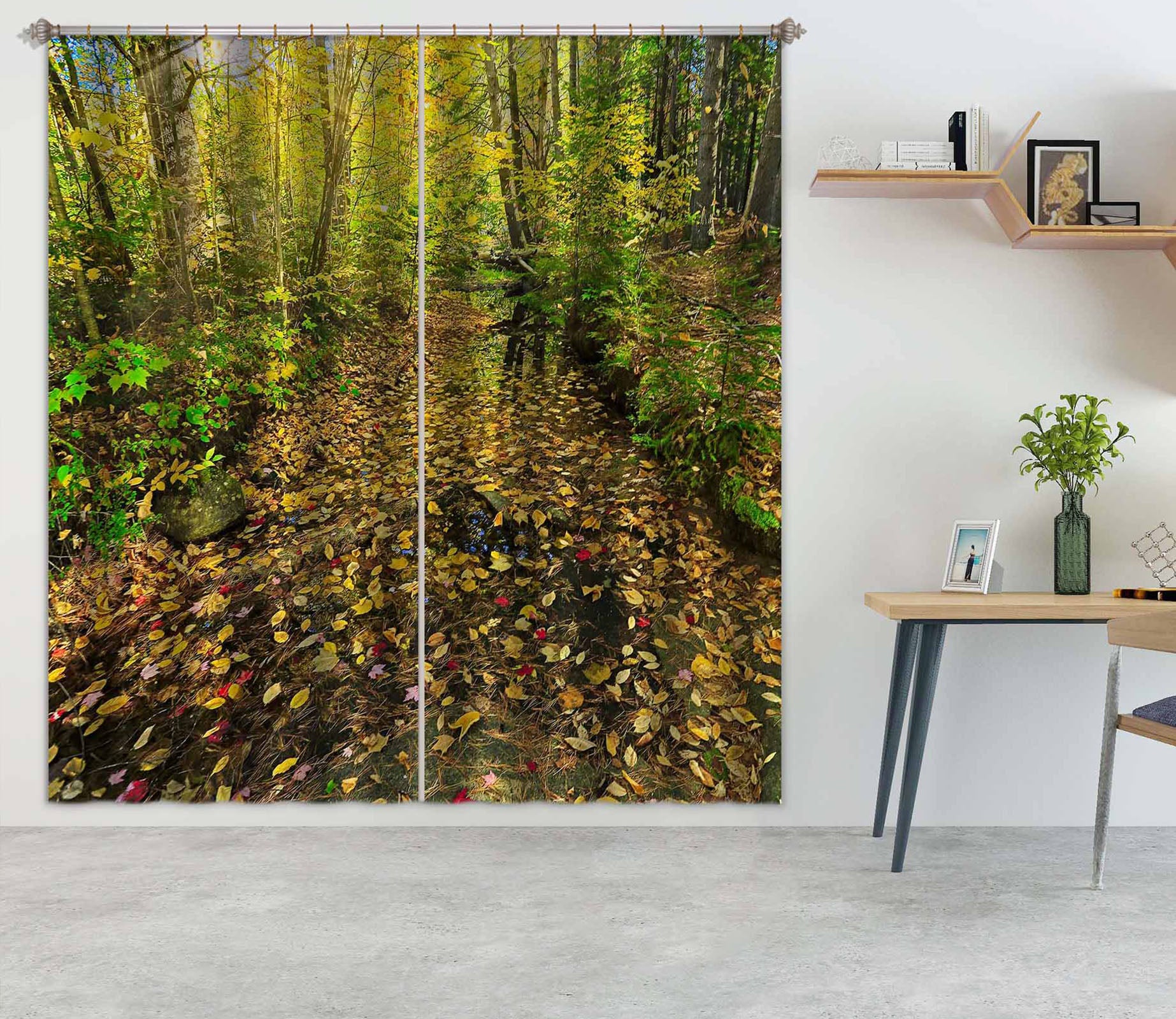 3D Leaf Creek 62154 Kathy Barefield Curtain Curtains Drapes