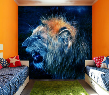 3D Beast Lion 245 Wall Murals