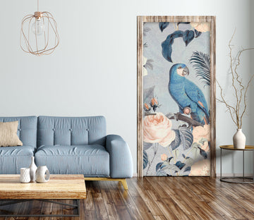 3D Blue Parrot 11909 Andrea Haase Door Mural