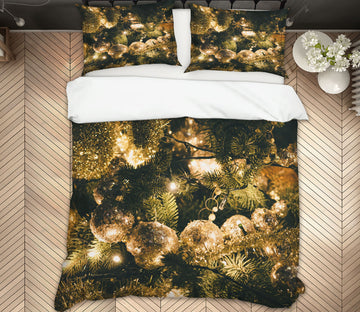 3D Ball 52249 Christmas Quilt Duvet Cover Xmas Bed Pillowcases