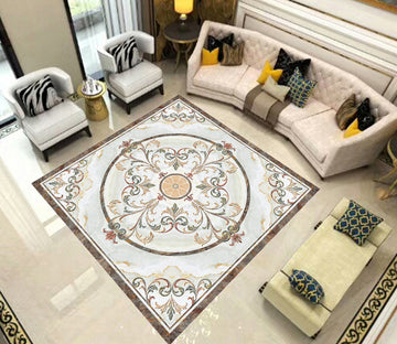 3D Round Stripe WG590 Floor Mural Wallpaper AJ Wallpaper 2 