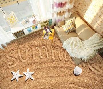 3D Summer Beach 1380 Floor Mural  Wallpaper Murals Self-Adhesive Removable Print Epoxy