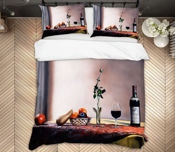 3D Fruit Red Wine 11068 Matthew Holden Bates Bedding Bed Pillowcases Quilt
