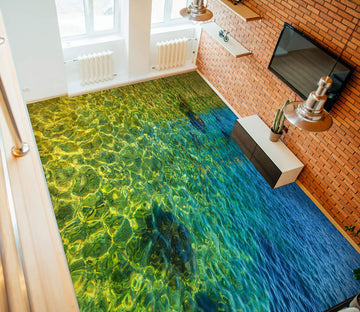 3D Green Water Ripples 1326 Floor Mural  Wallpaper Murals Self-Adhesive Removable Print Epoxy