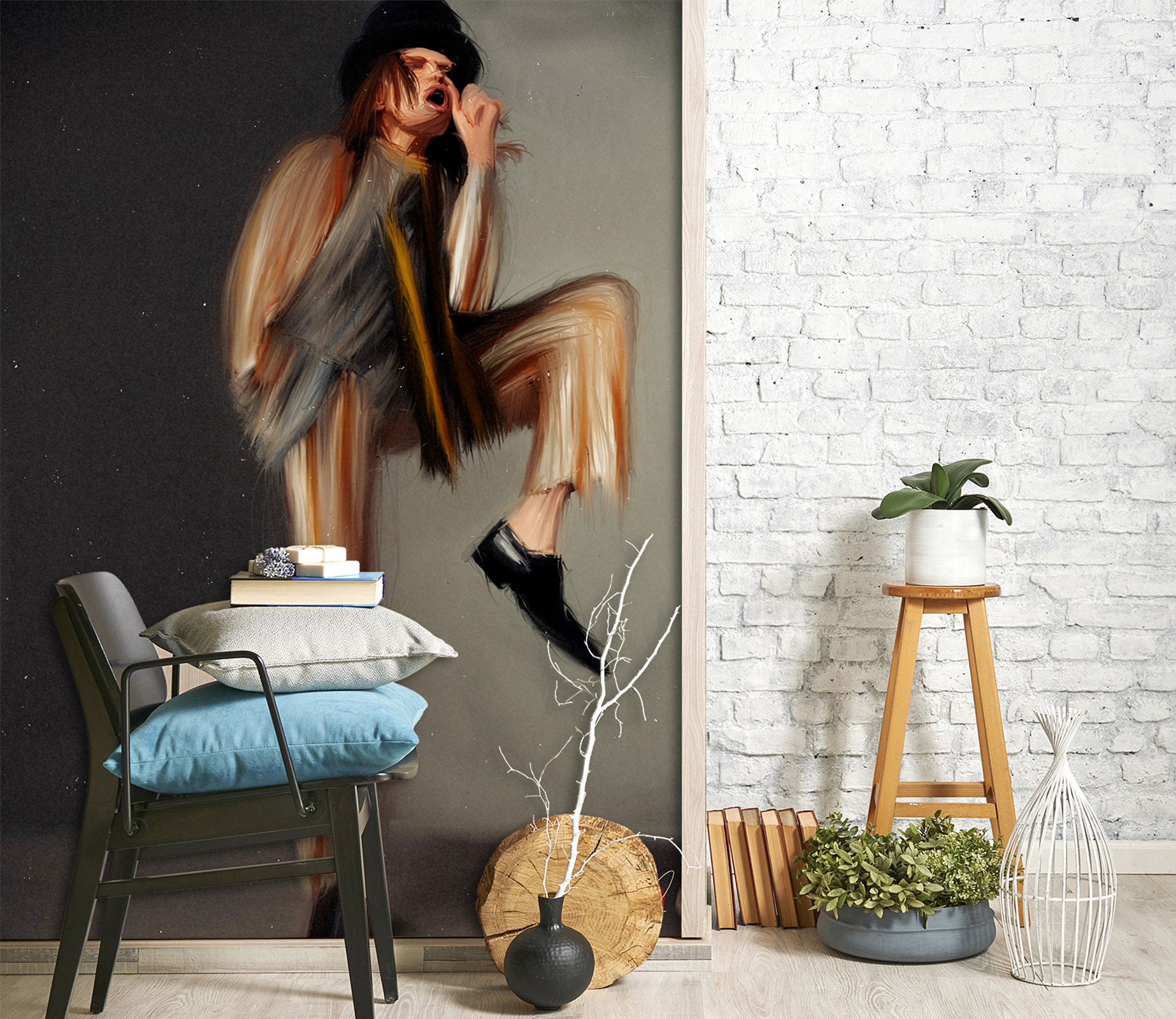 3D Mad Hatter 1408 Marco Cavazzana Wall Mural Wall Murals