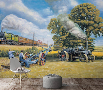 3D In Days Of Steam 1029 Trevor Mitchell Wall Mural Wall Murals