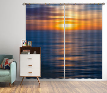 3D Sunset Sea 199 Marco Carmassi Curtain Curtains Drapes