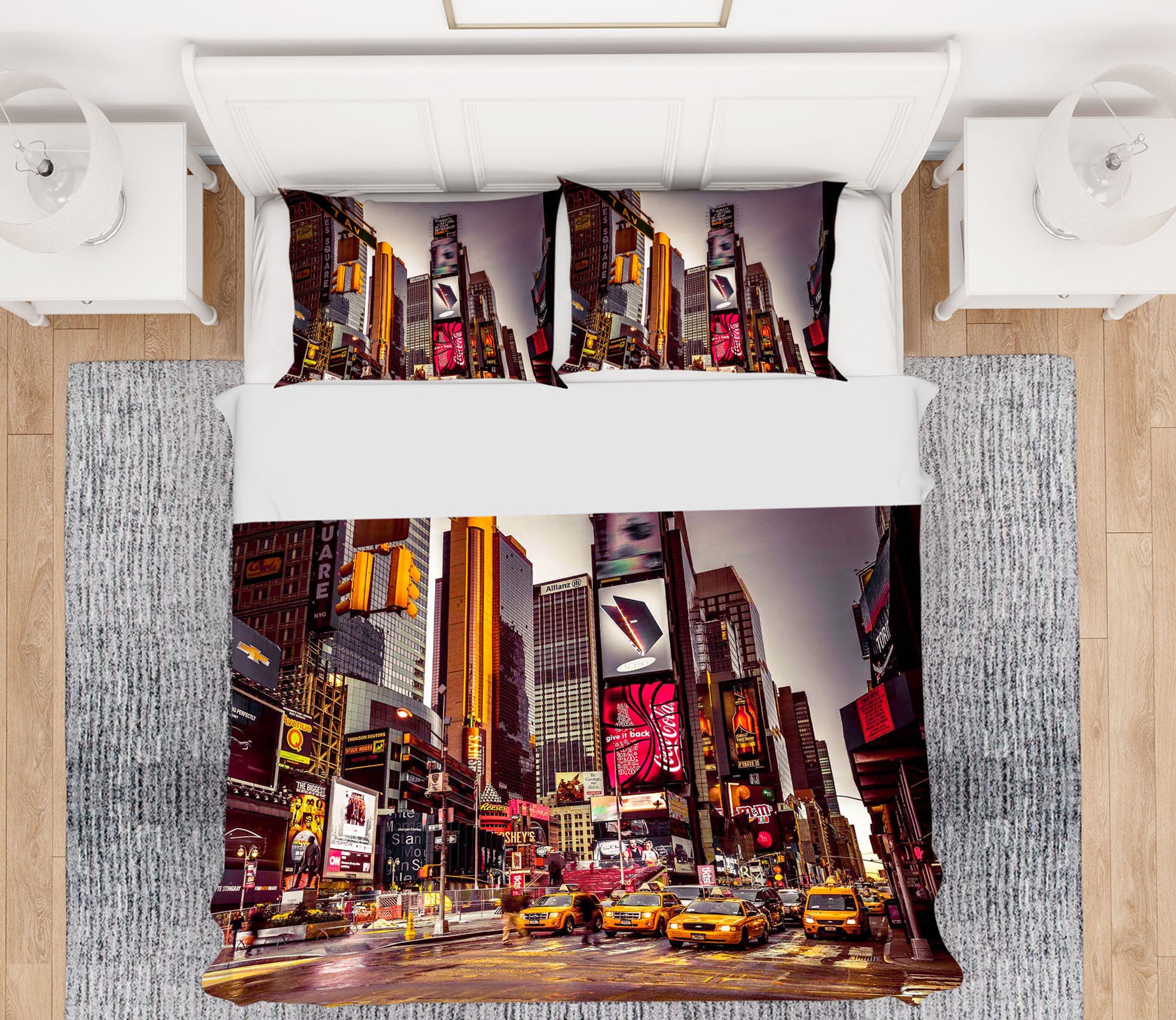 3D Paris Street 2007 Assaf Frank Bedding Bed Pillowcases Quilt