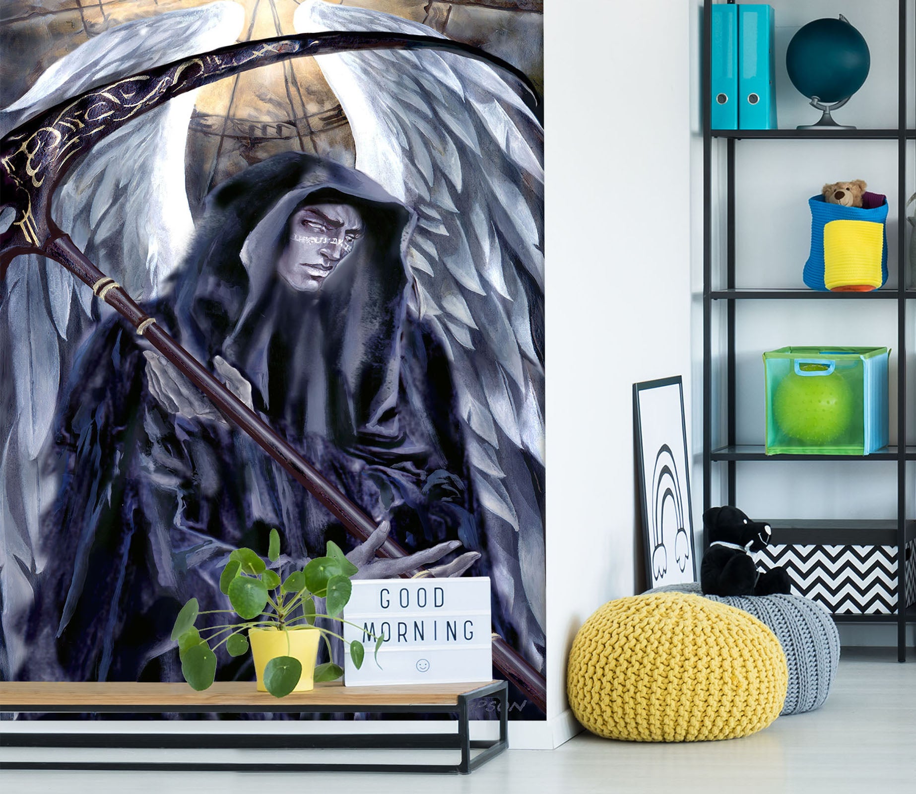 3D Sickle Man 8123 Ruth Thompson Wall Mural Wall Murals