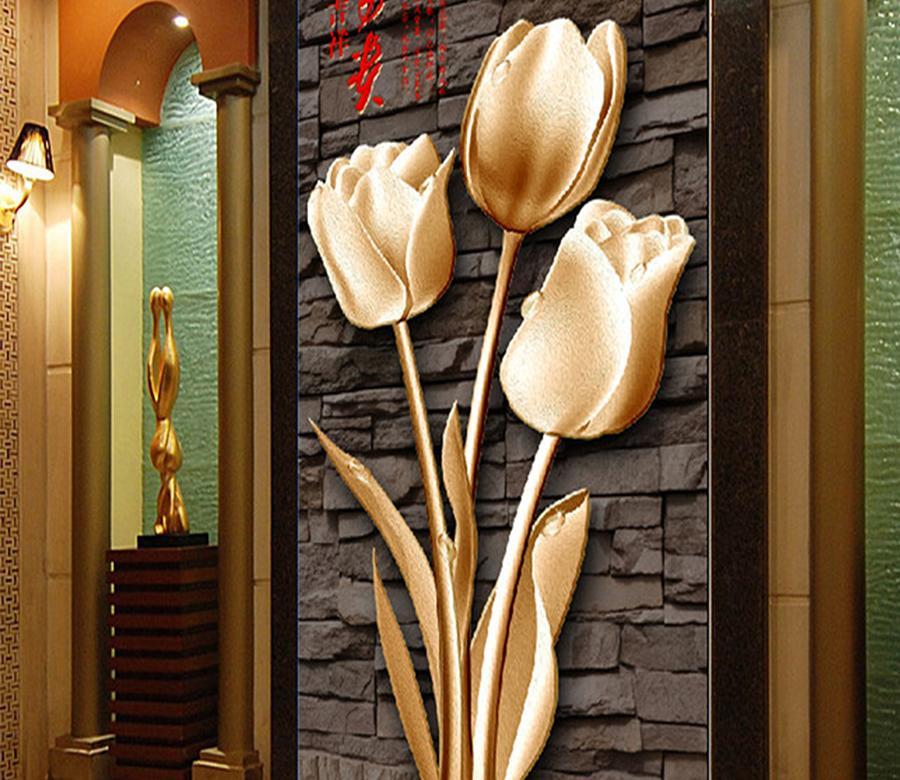 3D Tulip 370 Wall Murals Wallpaper AJ Wallpaper 2 