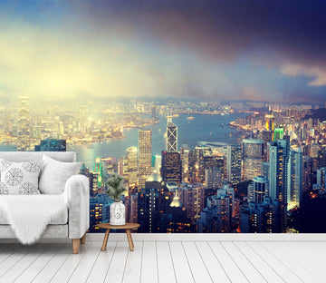 3D Night City 1478 Wall Murals
