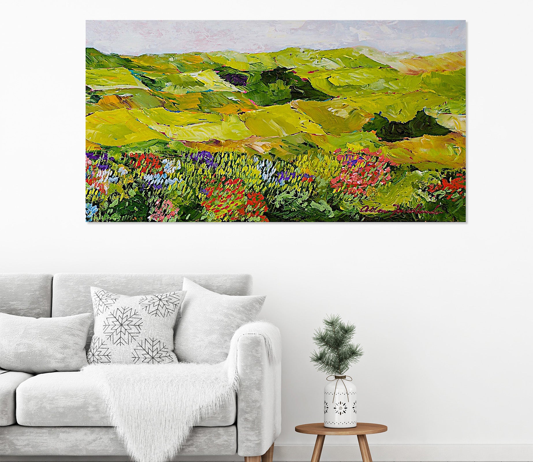 3D Painted Fields 177 Allan P. Friedlander Wall Sticker