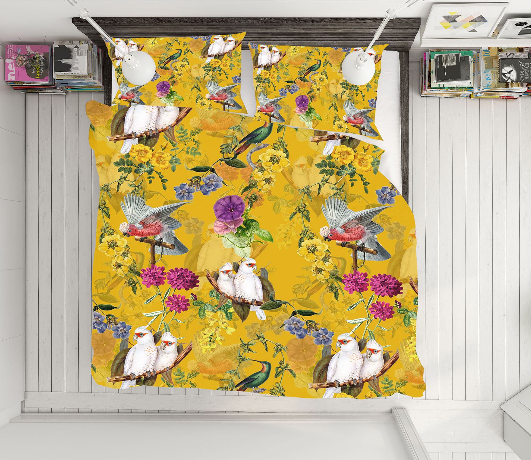 3D Color Parrot 135 Uta Naumann Bedding Bed Pillowcases Quilt