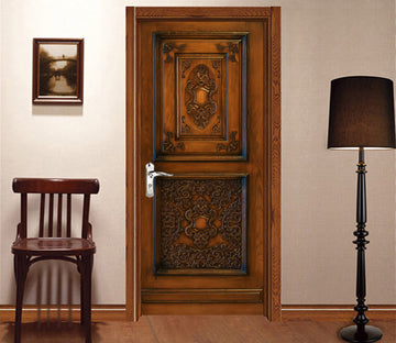 3D Carved Pattern Door 004 Door Mural